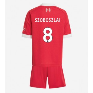 Fotbalové Dres Liverpool Dominik Szoboszlai #8 Dětské Domácí Oblečení 2025-26 Krátký Rukáv (+ trenýrky)